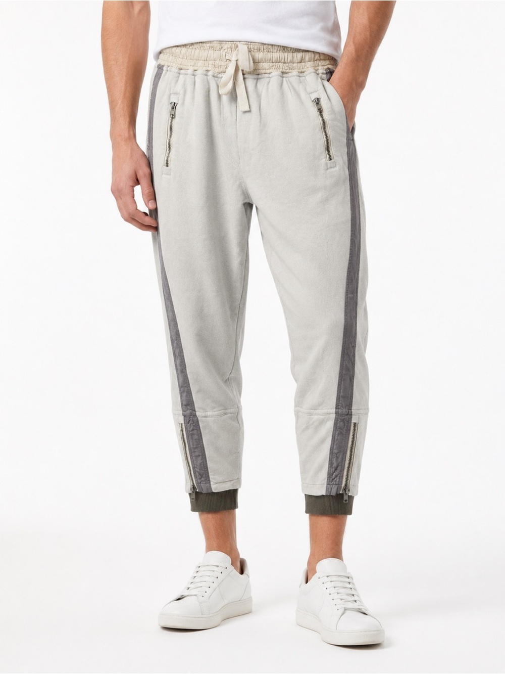 NWT Haider Ackermann Zip Detail Jogging Perth Chalk Dye Pant Sz L